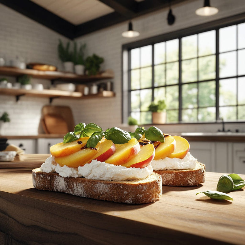 easyChef Pro Peachy Ricotta Toast