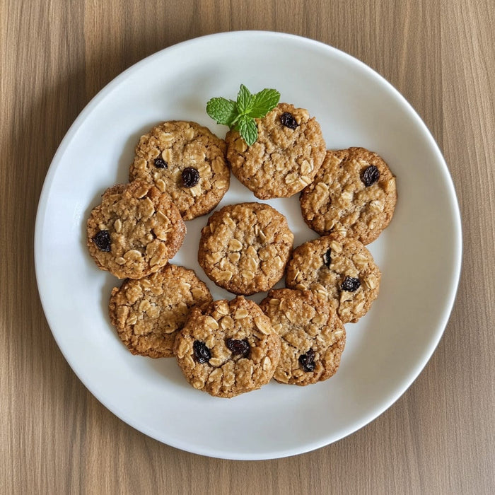 easyChef Pro Peanut Butter Banana Oatmeal Cookies with Raisins