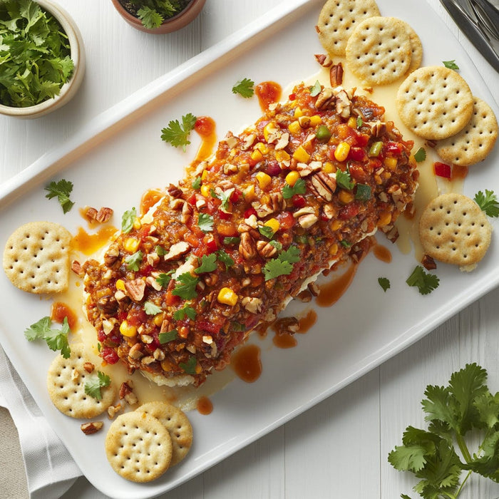 easyChef Pro Pecan-Crusted Chili Cheese Log