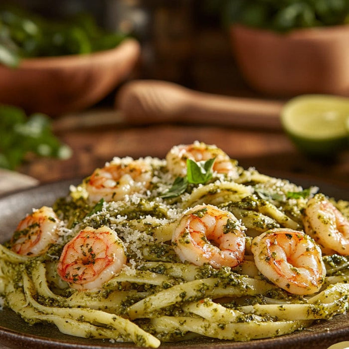 easyChef Pro Pesto Shrimp Linguine