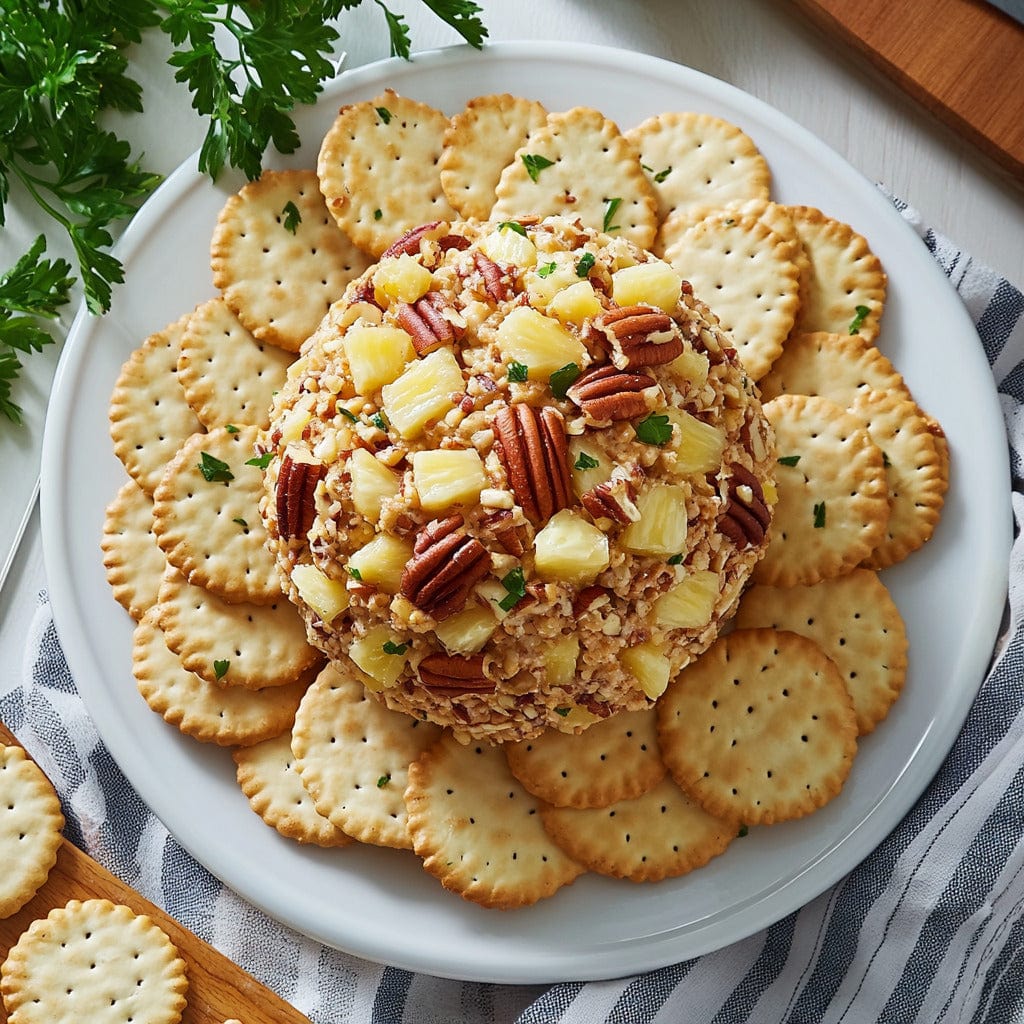 easyChef Pro Pineapple Pecan Cheese Ball