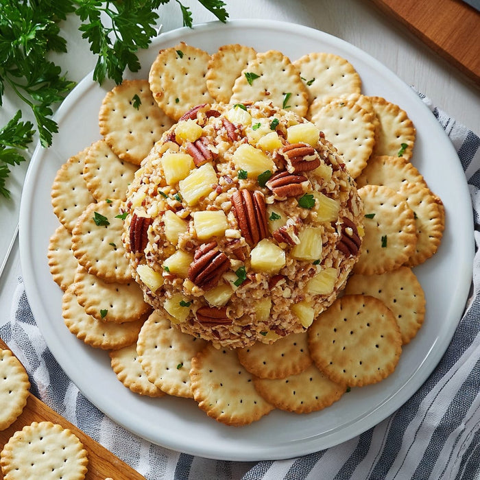 easyChef Pro Pineapple Pecan Cheese Ball