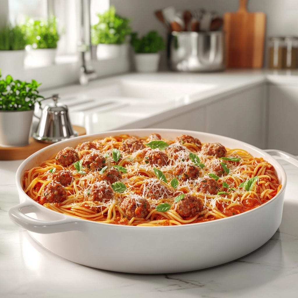 easyChef Pro Presidential Italian Sausage Spaghetti Bake