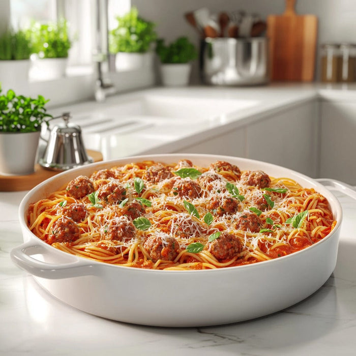 easyChef Pro Presidential Italian Sausage Spaghetti Bake