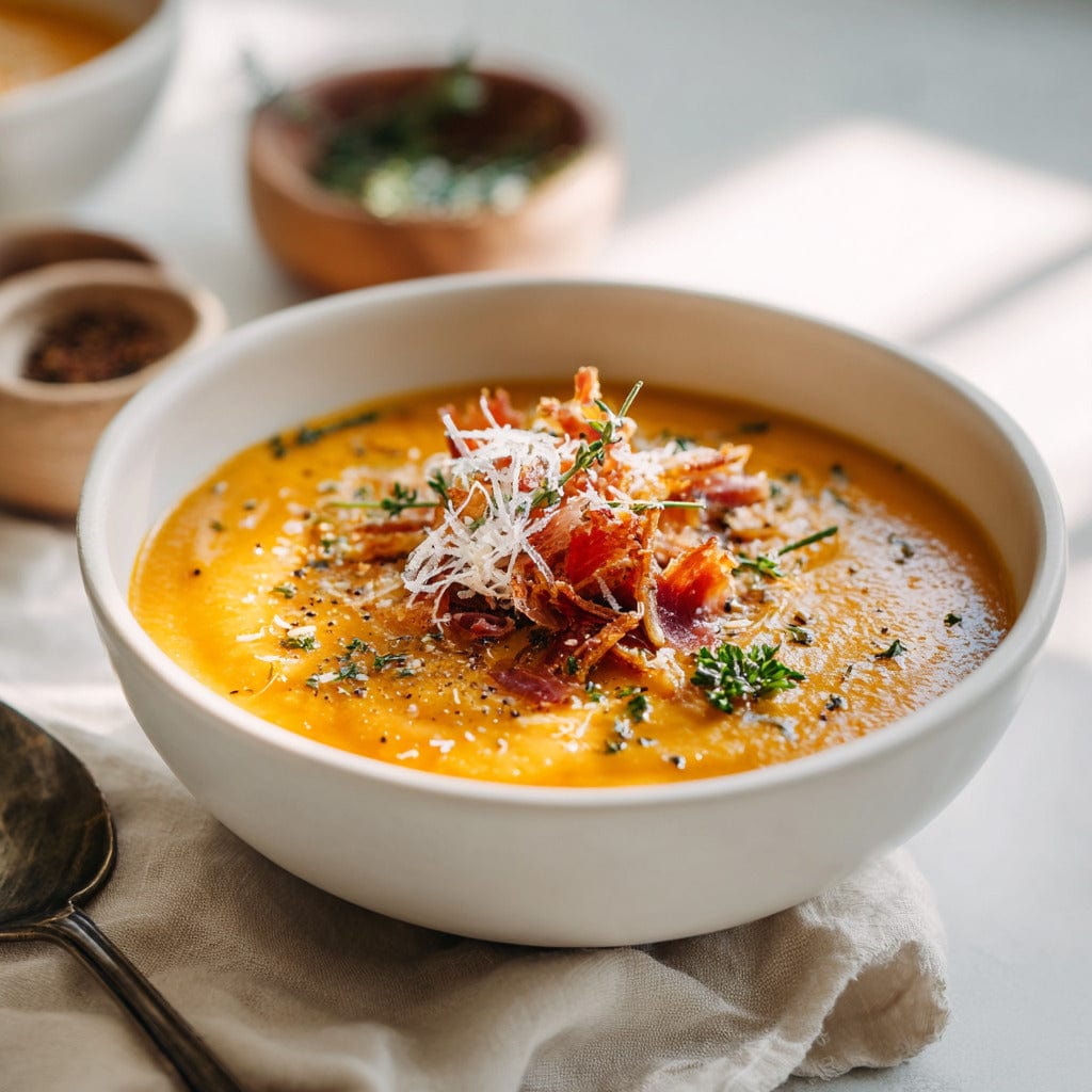 easyChef Pro Provençal Herb-Infused Carrot and Potato Soup