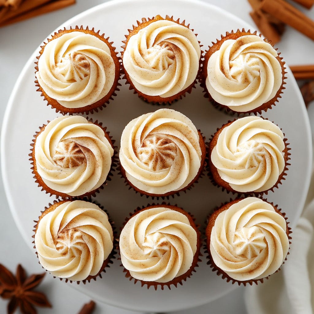 easyChef Pro Pumpkin Spice Cupcakes with Cinnamon Cream Cheese Frosting