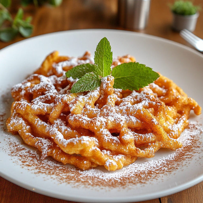 easyChef Pro Pumpkin Spice Funnel Cakes with Cinnamon Sugar