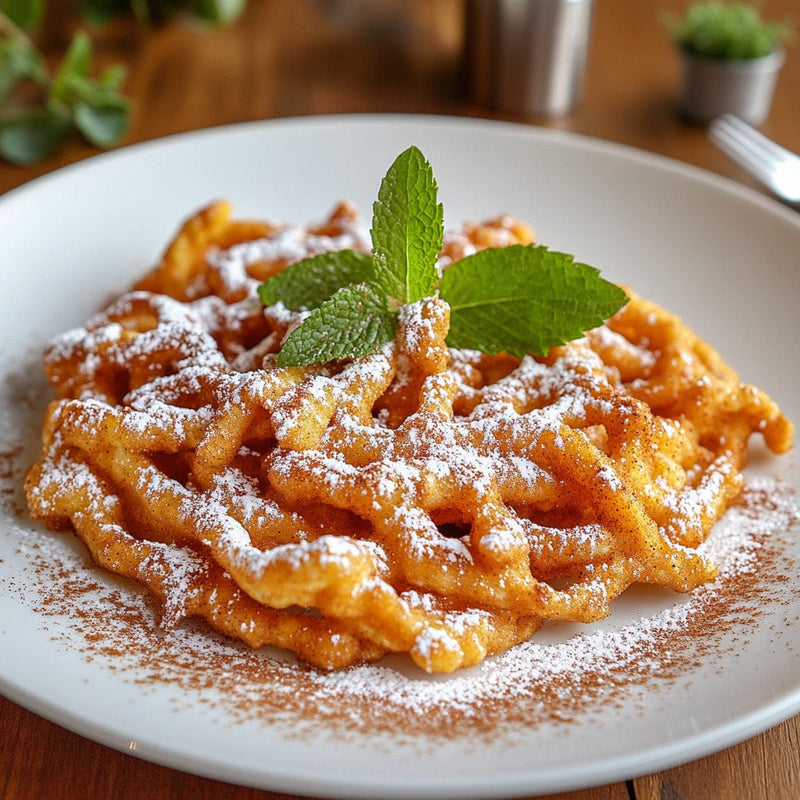 easyChef Pro Pumpkin Spice Funnel Cakes with Cinnamon Sugar