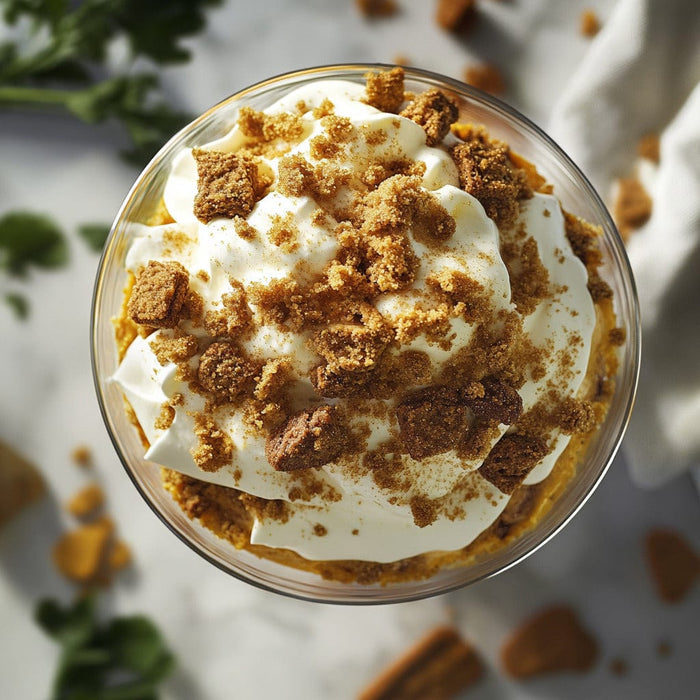 easyChef Pro Pumpkin Spice Gingerbread Trifle with Cinnamon Whipped Cream