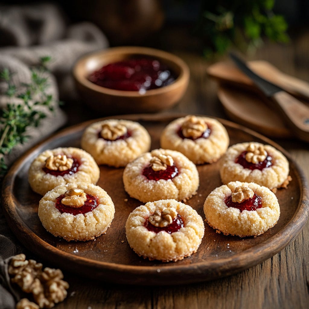 easyChef Pro Raspberry Walnut Thumbprint Cookies