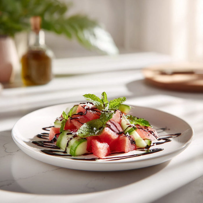easyChef Pro Refreshing Balsamic Watermelon & Cucumber Salad