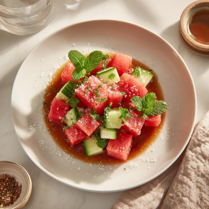 easyChef Pro Refreshing Balsamic Watermelon & Cucumber Salad