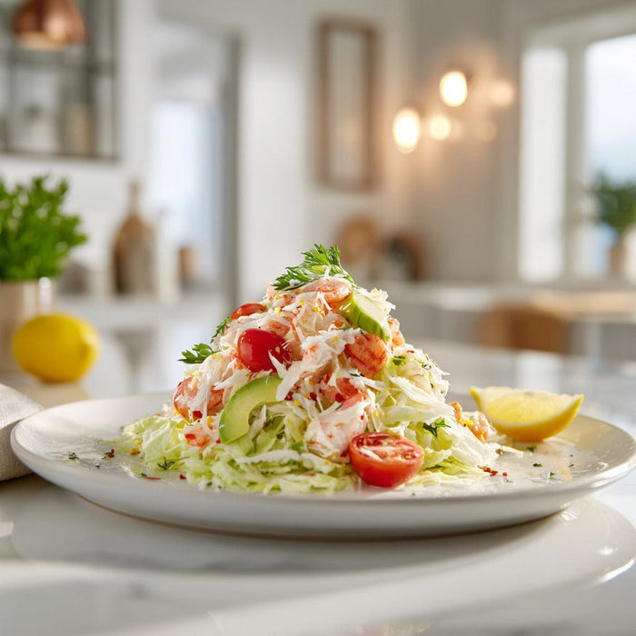 easyChef Pro Refreshing Crab and Shrimp Louie Salad with Tangy Dressing