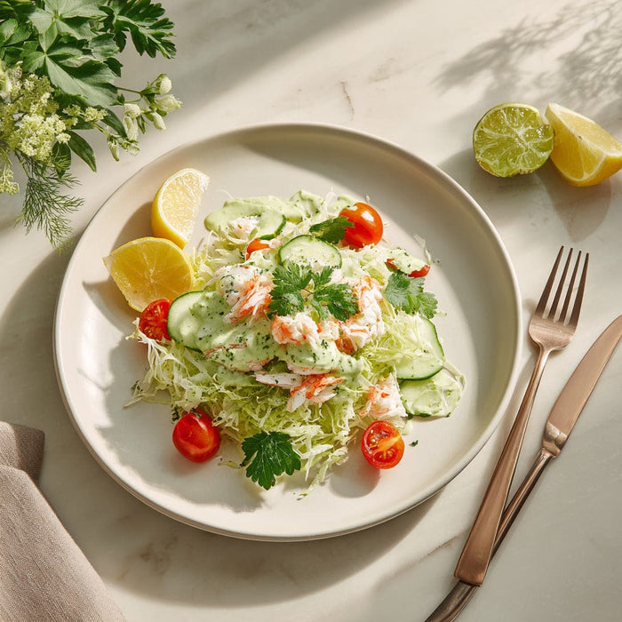easyChef Pro Refreshing Crab and Shrimp Louis Salad with Avocado Dressing