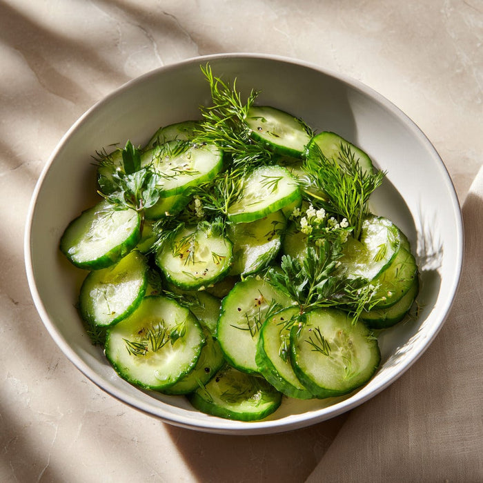 easyChef Pro Refreshing Herb-Infused Cucumber Salad