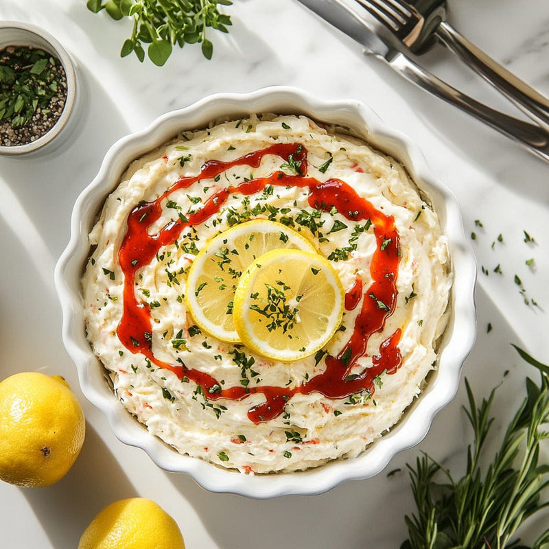 easyChef Pro Refreshing Lemon Crab Dip with Tangy Cocktail Sauce