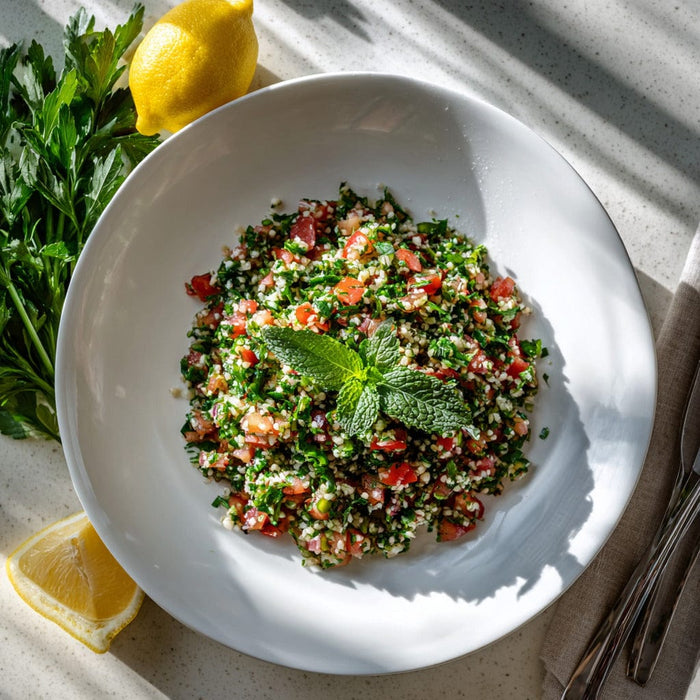 easyChef Pro Refreshing Lemon Herb Tabbouleh with Mint and Tomatoes