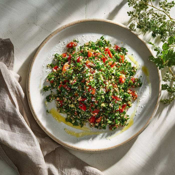 easyChef Pro Refreshing Lemon-Parsley Tabbouleh with Mint and Tomatoes