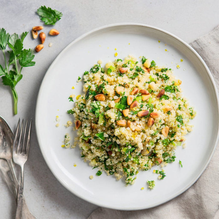 easyChef Pro Refreshing Lemon Quinoa Salad with Toasted Pine Nuts