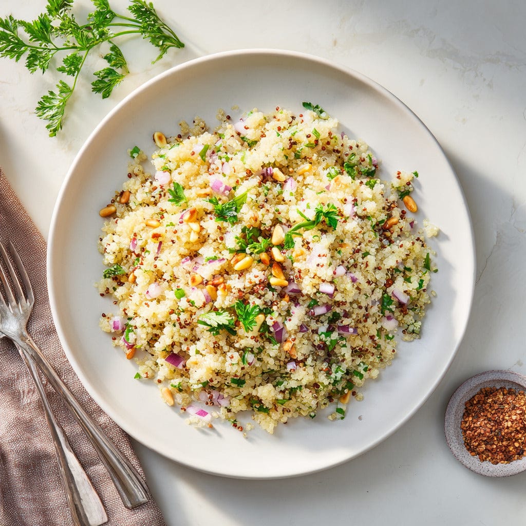easyChef Pro Refreshing Lemon Quinoa Salad with Toasted Pine Nuts