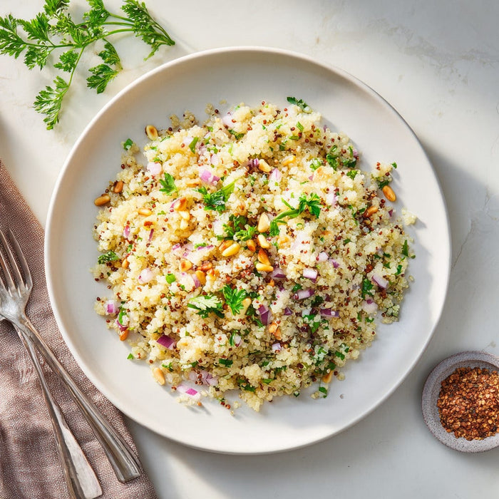 easyChef Pro Refreshing Lemon Quinoa Salad with Toasted Pine Nuts