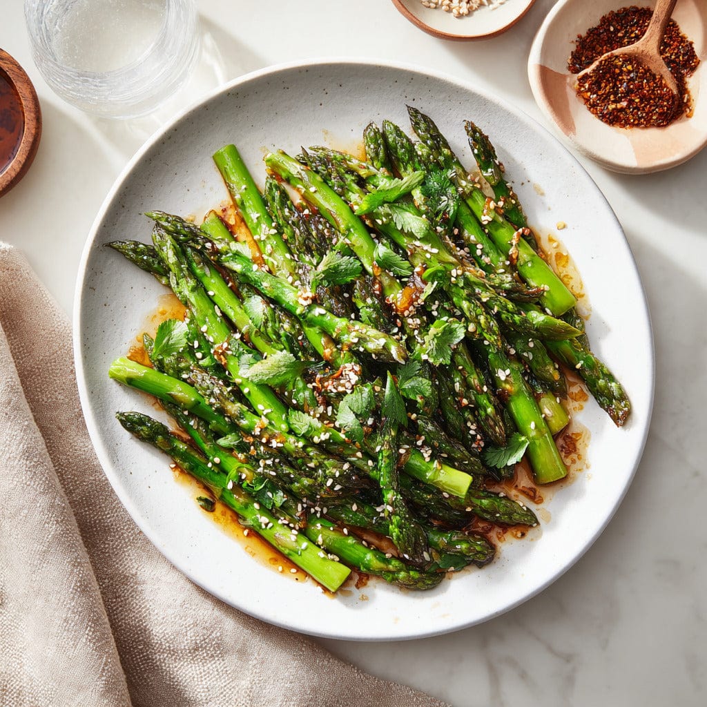 easyChef Pro Refreshing Sesame Asparagus Salad with Chinese Vinaigrette