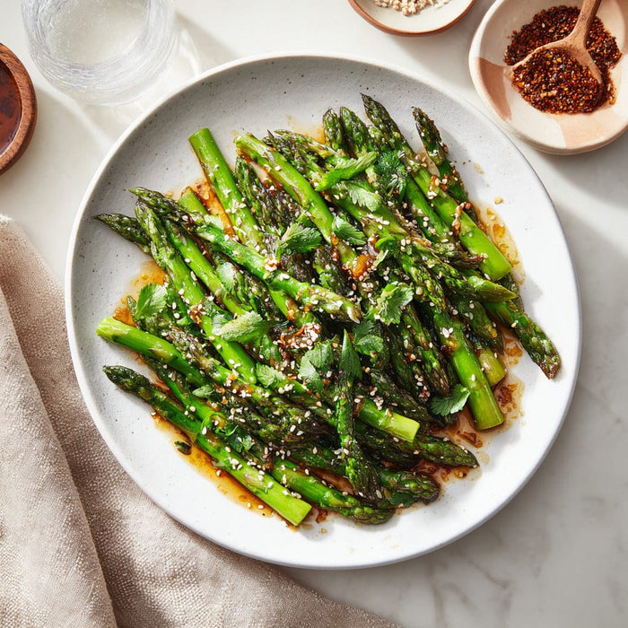 easyChef Pro Refreshing Sesame Asparagus Salad with Chinese Vinaigrette