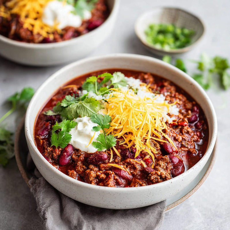 easyChef Pro Robust Campfire Beef Chili with Beer and Beans