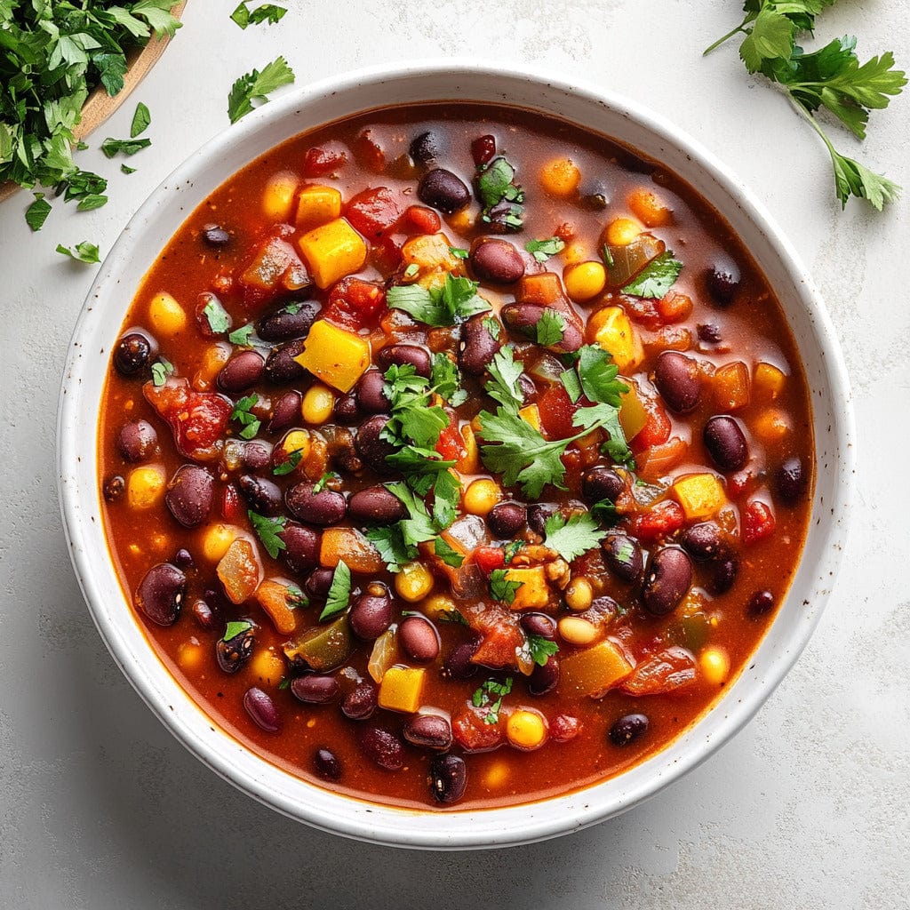 easyChef Pro Robust Vegetarian Chili with Spicy Bean Medley