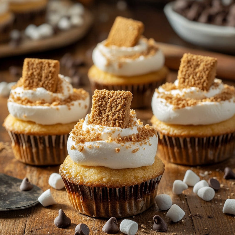 easyChef Pro S'mores Cheesecake Cupcakes