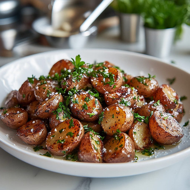 easyChef Pro Salt-Crusted New Potatoes with Butter Drizzle