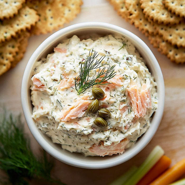 easyChef Pro Savory Smoked Salmon & Dill Cream Cheese Spread