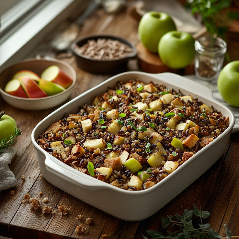 easyChef Pro Savory Wild Rice and Apple Stuffing