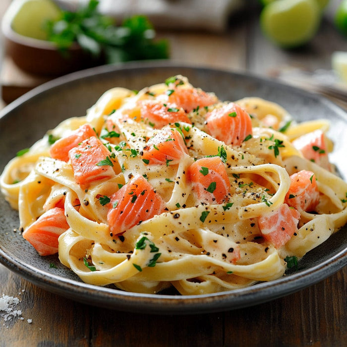 easyChef Pro Smoked Salmon Pasta Sauce