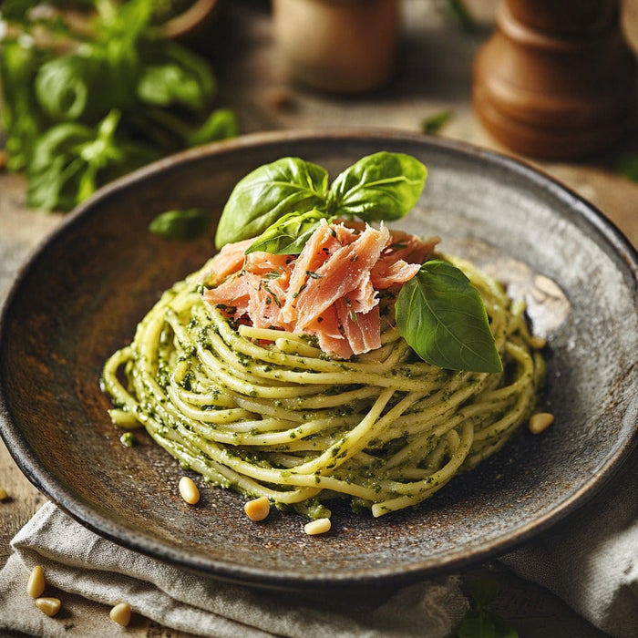 easyChef Pro Smoked Salmon Pesto Pasta Recipe