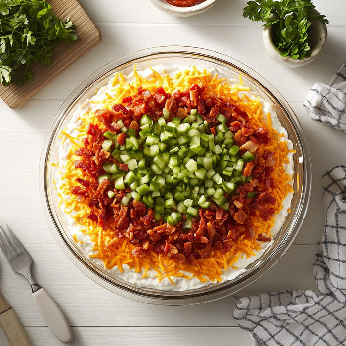 easyChef Pro Smoky BBQ Bacon Ranch Layered Dip