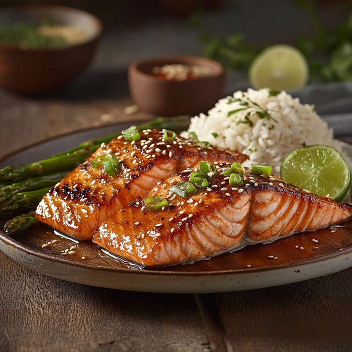 easyChef Pro Smoky Cedar Grilled Salmon