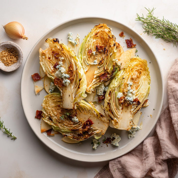 easyChef Pro Smoky Garlic Grilled Cabbage Wedges