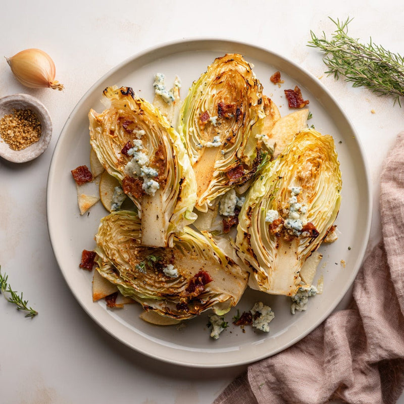 easyChef Pro Smoky Garlic Grilled Cabbage Wedges