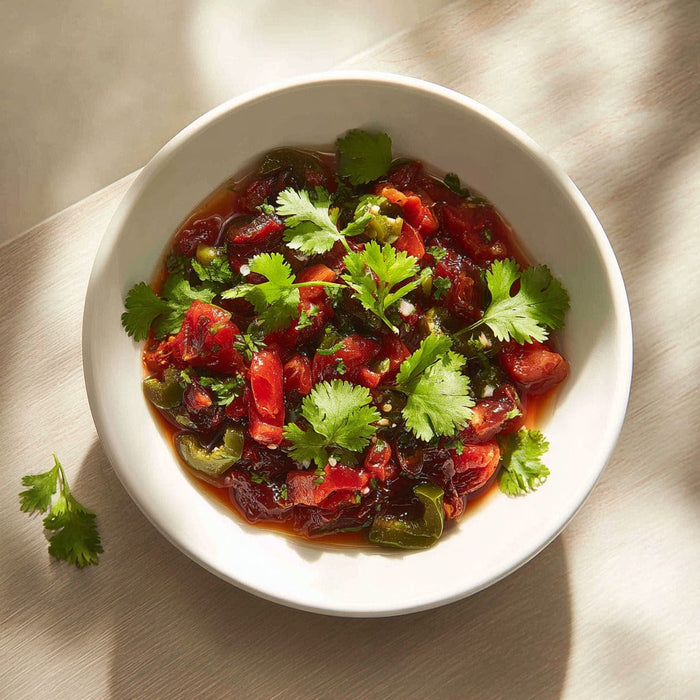 easyChef Pro Smoky Roasted Tomato and Jalapeño Salsa with Fresh Lime