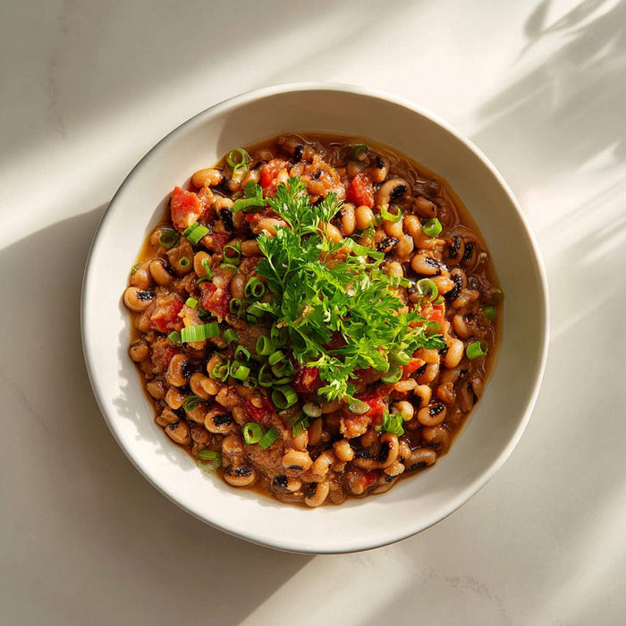 easyChef Pro Smoky Southern Black-Eyed Peas with Ham and Tomato