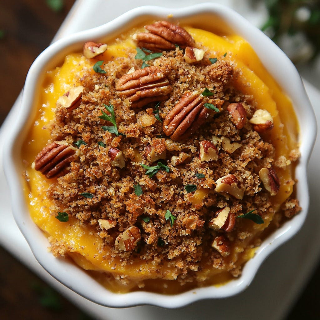 easyChef Pro Southern Butternut Squash Casserole with Pecan Crumble