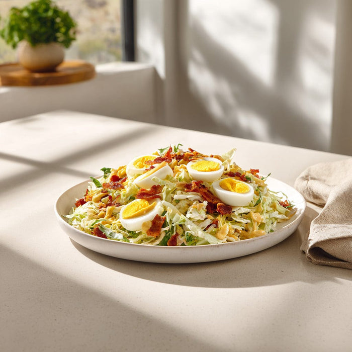 easyChef Pro Southern Crunch Coleslaw with Bacon and Mustard Dressing
