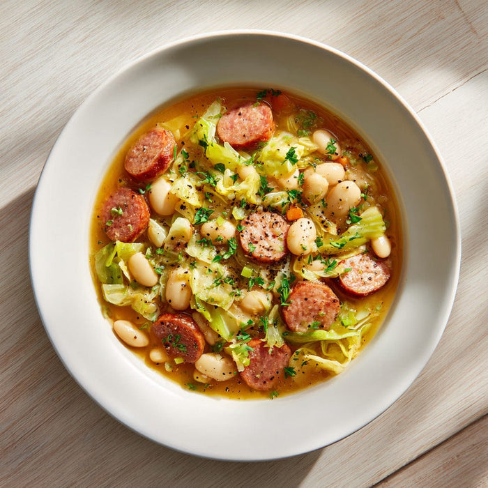 easyChef Pro Southern Smoked Sausage and Lima Bean Stew