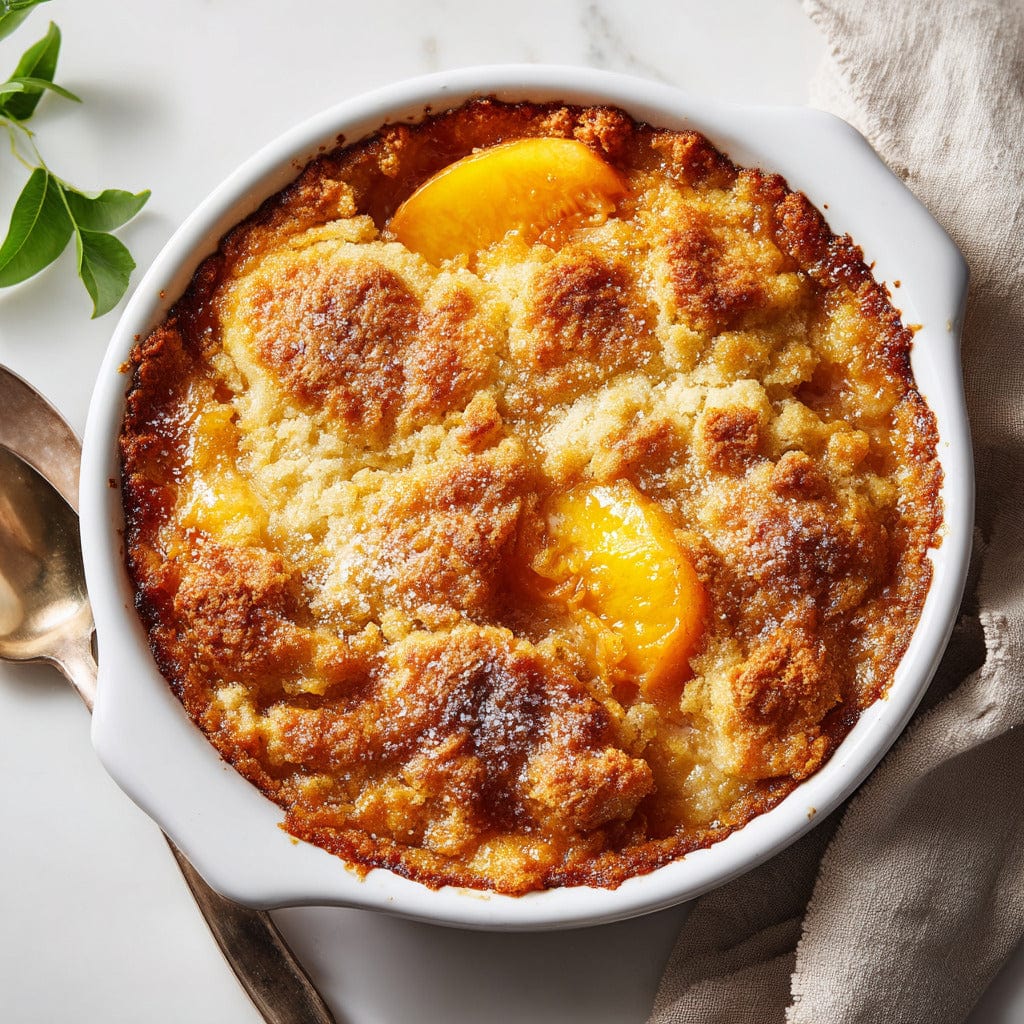 easyChef Pro Southern Spiced Peach Cobbler with Buttery Crust