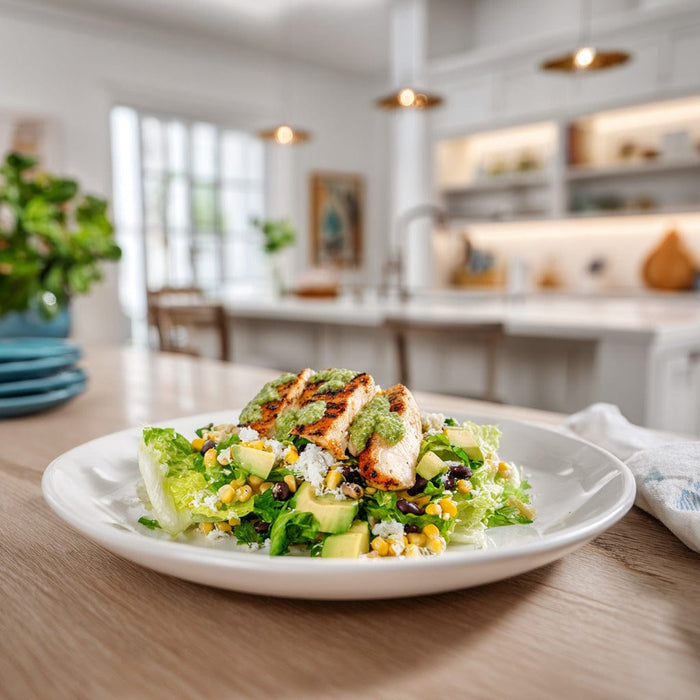easyChef Pro Southwest Grilled Chicken Salad with Salsa Verde