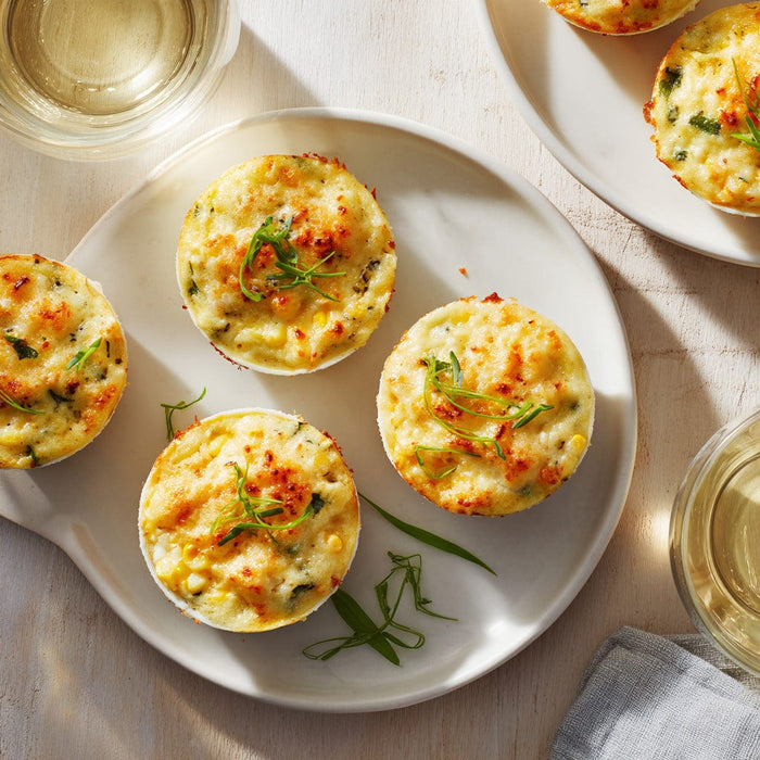 easyChef Pro Southwest Poblano Corn and Crab Custard Bake