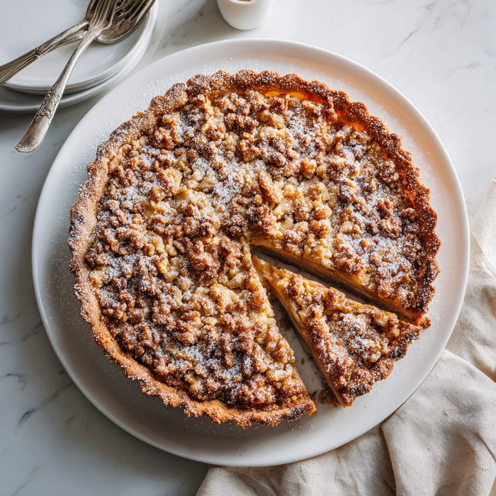 easyChef Pro Spiced Apple Crumble Pie with Walnut Crunch