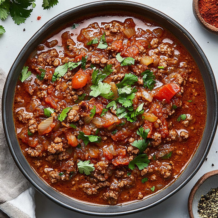 easyChef Pro Spiced Beef Simmer with Tomato and Onion
