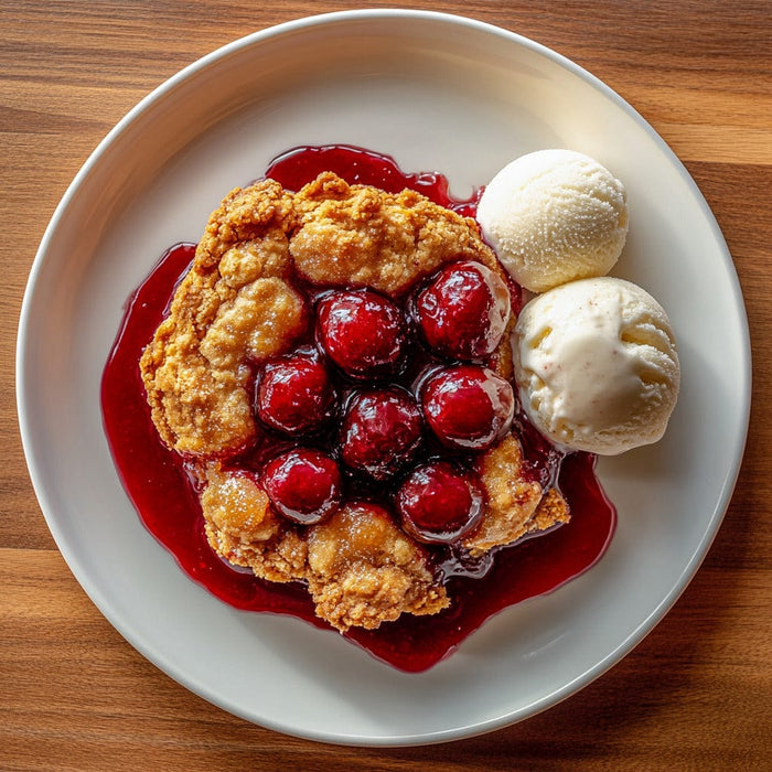easyChef Pro Spiced Cherry Cobbler with Buttery Crust